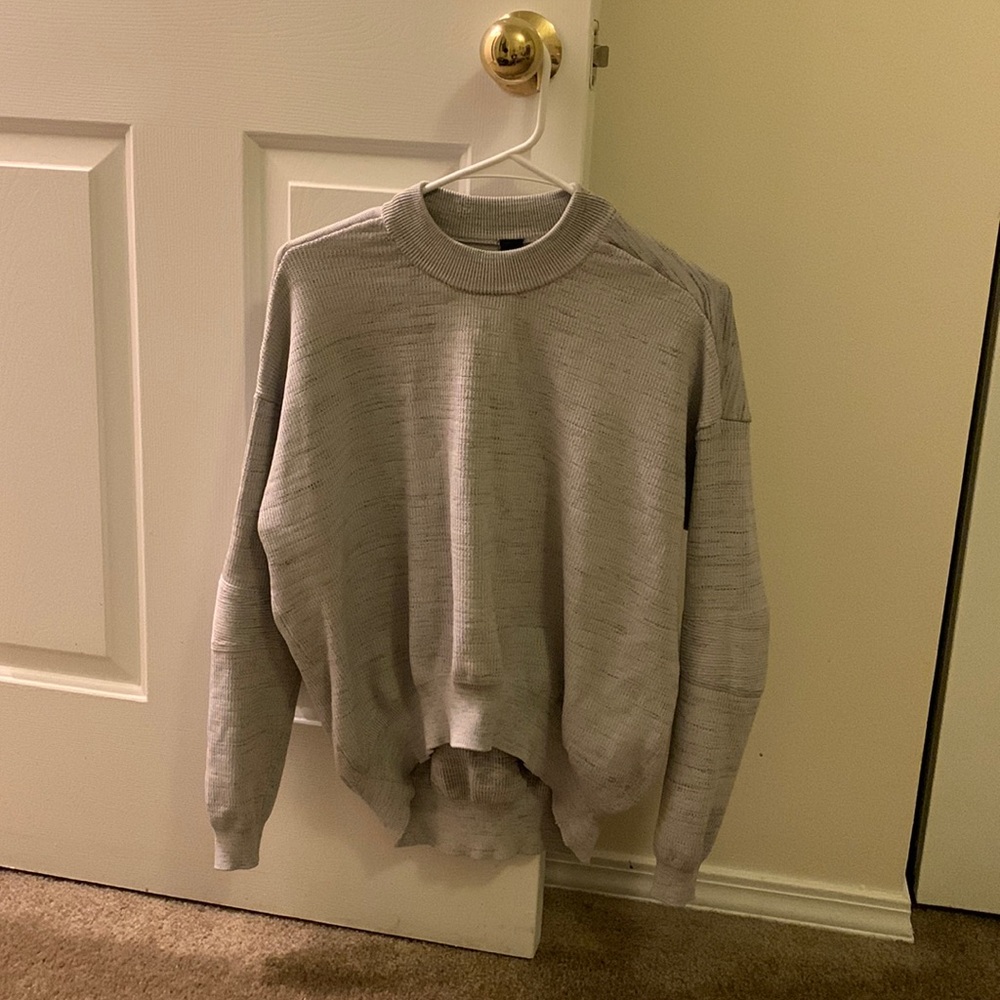 Heather gray crew neck Adidas sweater, size Small